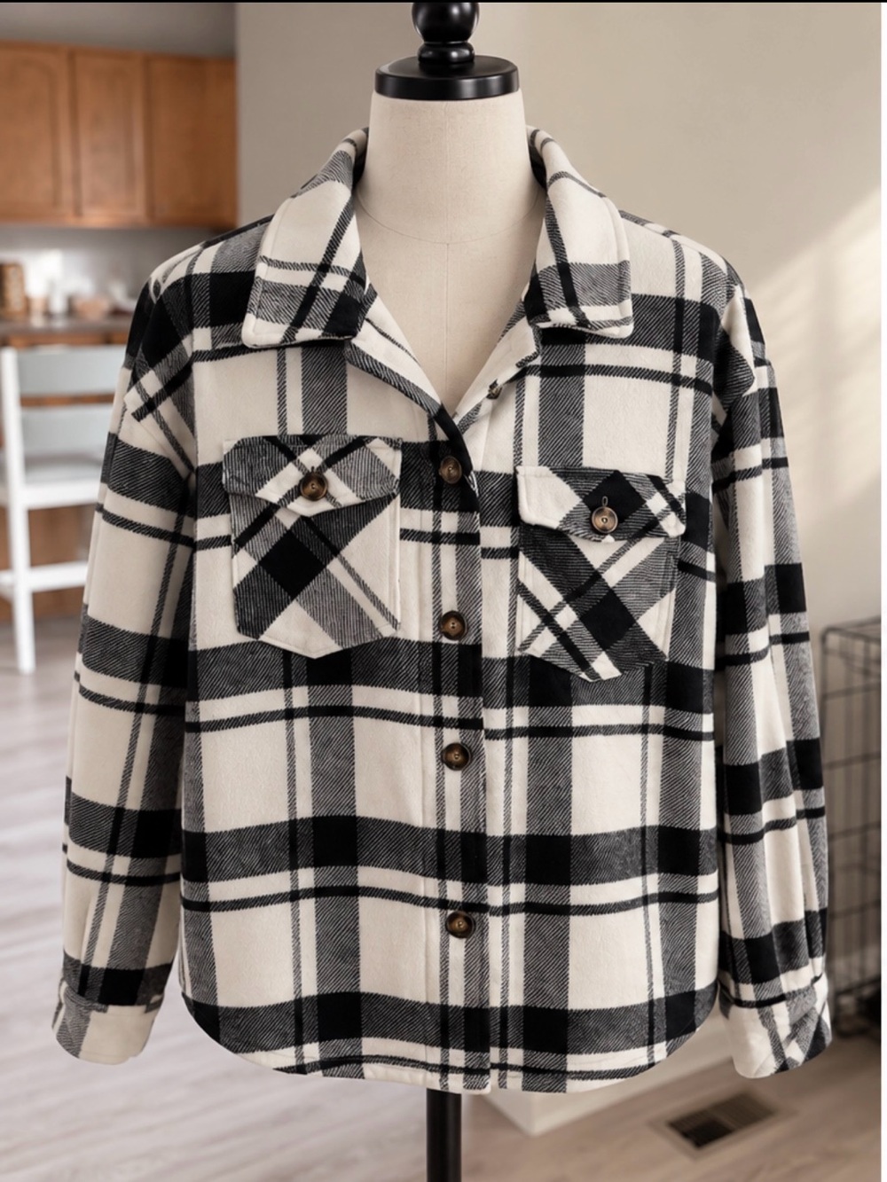 Love Tree Thick Flannel Jacket
